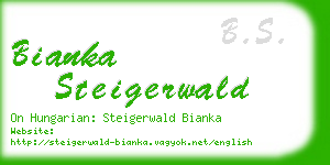 bianka steigerwald business card